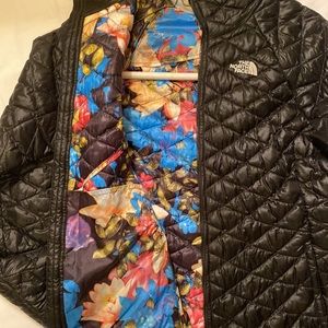 The North Face Black Floral Down puffer Jacket